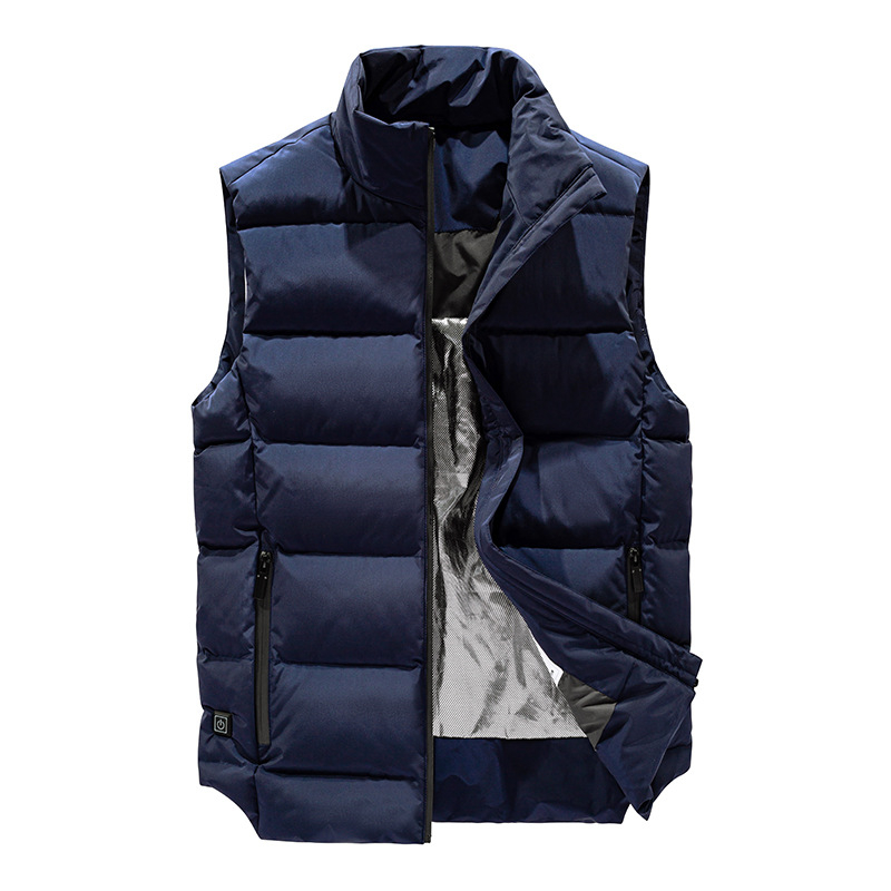 White duck down vest Adjustable Size Heated Vest Waterproof 3 Heating Levels Lightweight Usb Heated Jacket For Men Women