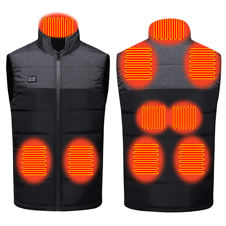 Jacket Winter Vest Gilet Smart Battery Heating Vest for winter USB Rechargeable Heated Vest for Men and Women