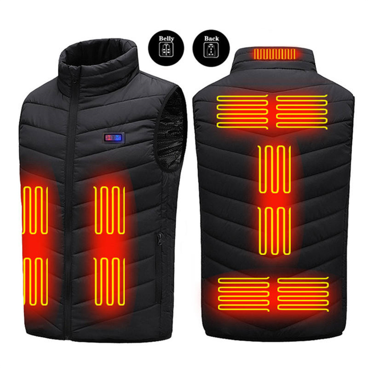 Factory Price Warm Fashion Heated Vest Outdoors Heated Vest Battery Pack Heated Vest With Low Moq Customized Logo