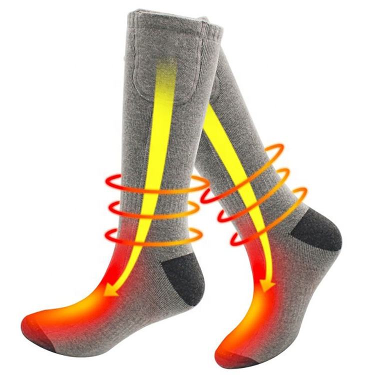 Wholesale Thick Sports Socks Warm Thermal Heated Ski Sock Rechargeable Heating Sock