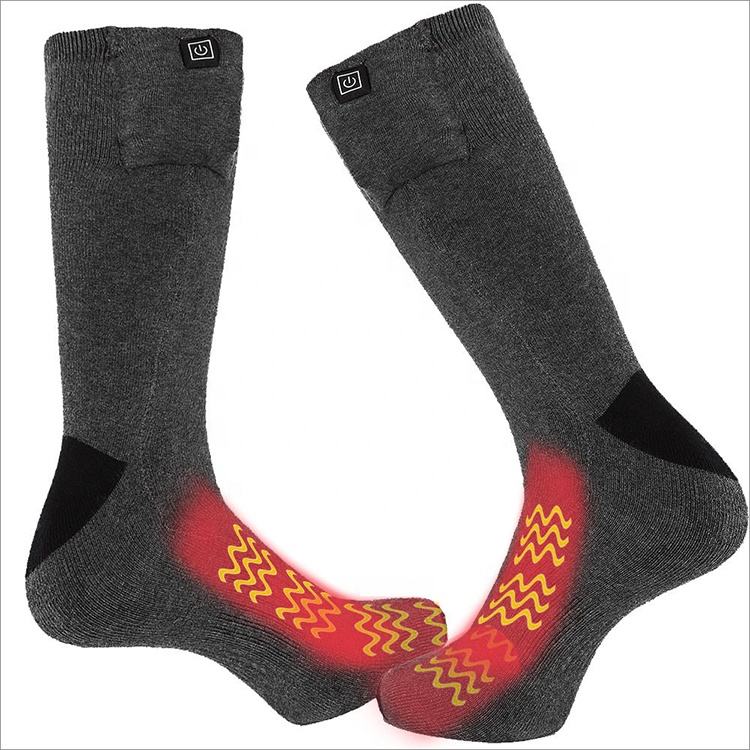 High Quality Rechargeable Winter Sport Socks Foot Warmer Heat Thermal Heating Battery Heated Socks for Ski