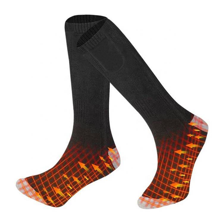 Rechargeable Battery Custom Heated Socks for Outdoor Sports Men Women Heating Socks