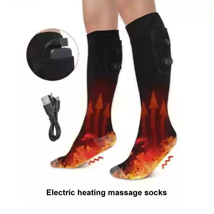 Patented heating and vibration massage heated socks for women men warmest and yongquan cave massage