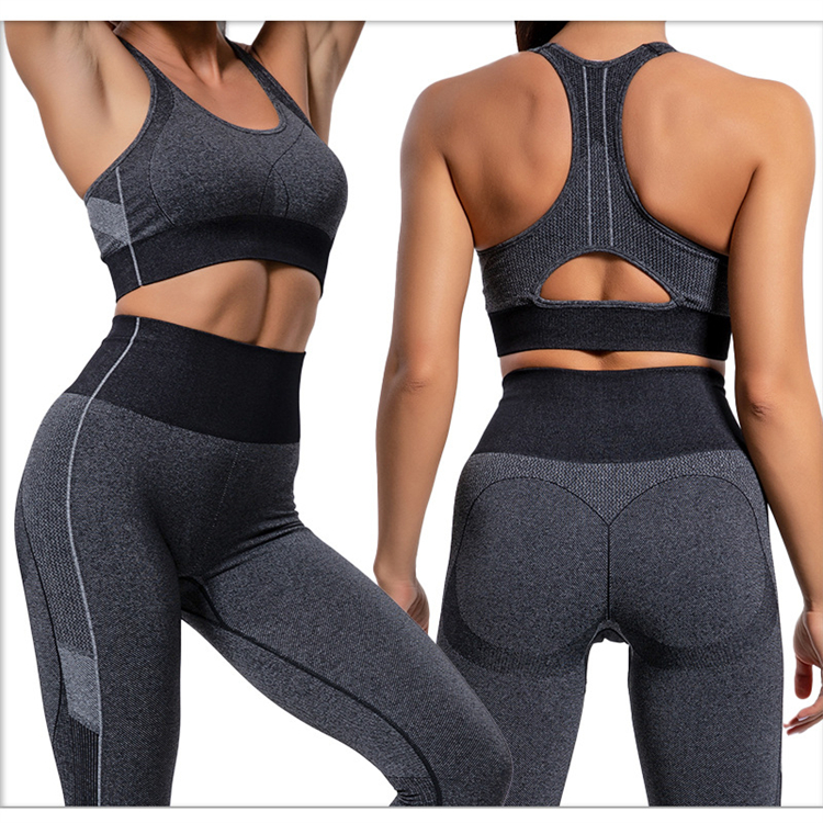 Workout Suit Women Fitness Yoga Set With Jackets Leggings Yoga Pants Stripe High Waist Yoga Sets Mujer