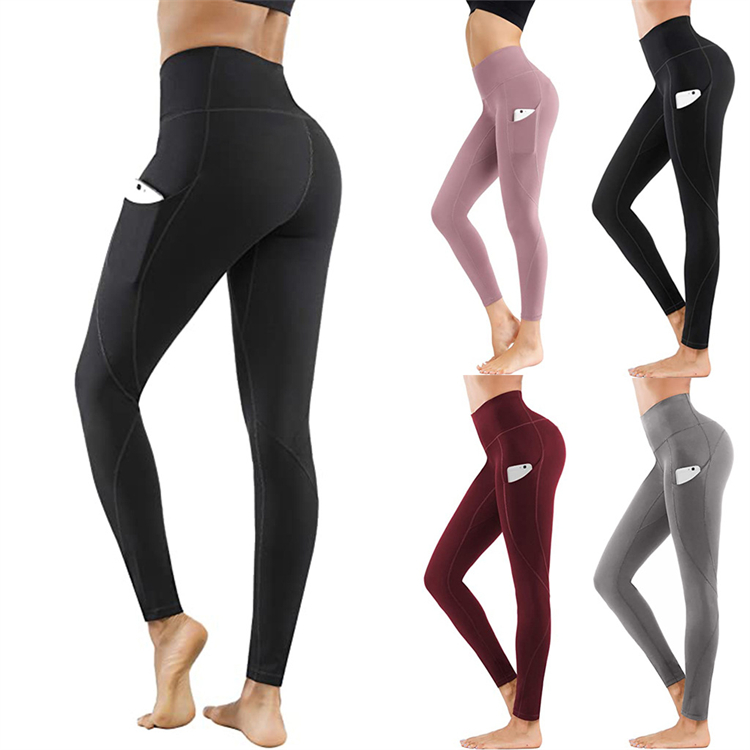 Softness/Pocket Wholesale Women'S High Waist Yoga Leggings Fitness Gym Sports Wear Women Yoga Pants Ropa Deportiva Para Mujer