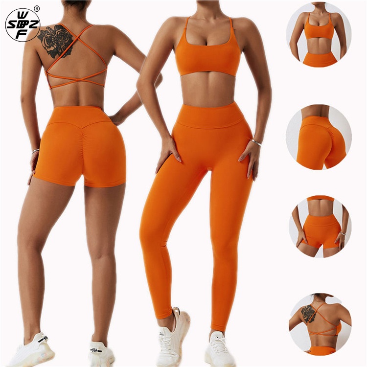 Two Piece Fitness Sport Wear Yoga Active Wear Set OEM/ODM Seamless Ribbed Yoga Sets