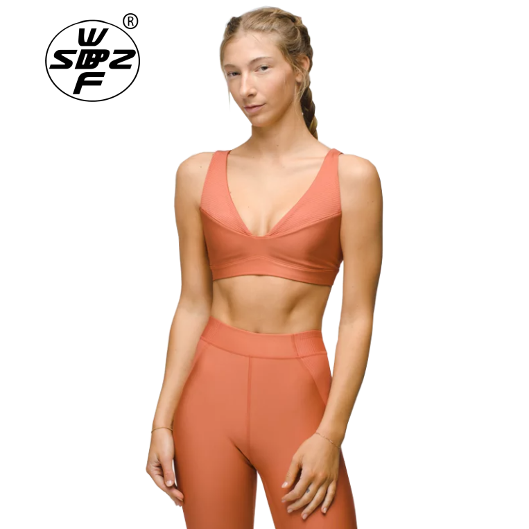 Sujetador Deportivo Amarillo New Fashion Yoga Para Mujer De Alto Soporte Para Busto Grande Running Sport Bra